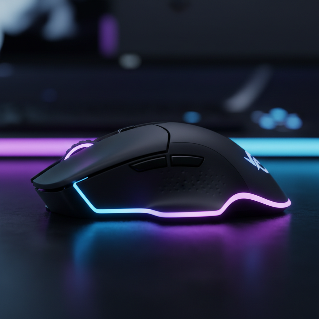 Mouse Gaming RGB - Vista lateral