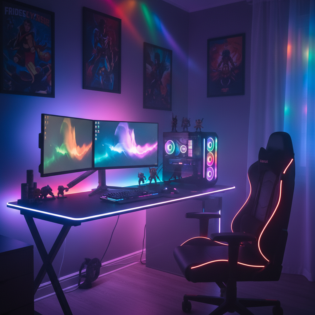 LED RGB Gaming - Instalado